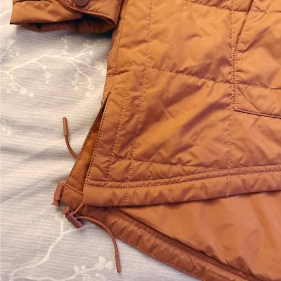 Free People Movement Riley Recycled Popover Packable Puffer Slouchy in Orange